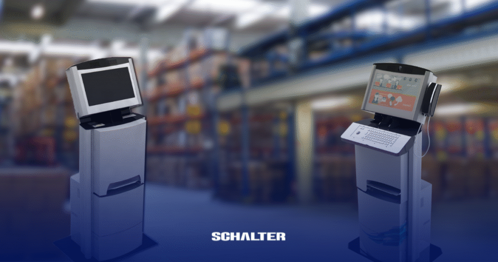 Totens de Autoatendimento Schalter, para ambientes industriais e operações com muitos colaboradores