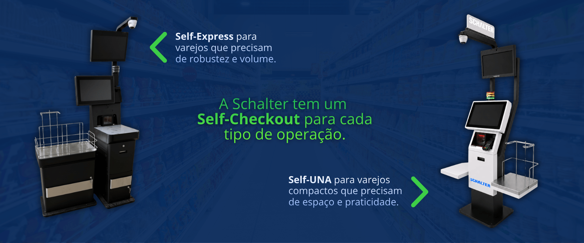 De acordo com a necessidade do varejo a Schalter tem um selfchekcout ideal.